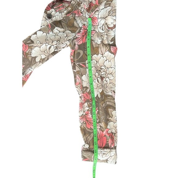 Chico’s Colorful Floral Button Up Jacket in Women’s Size 3, Pink White Gray - Picture 4 of 7